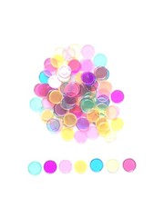 Assorted Multi Color Magnetic Bingo Chips 3/4″ Size- Bag of 100