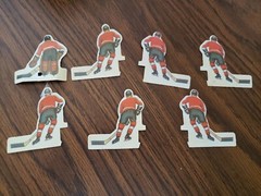 1971 PHILADELPHIA FLYERS Coleco NHL Hockey Official Pro-Stars 6 Players & Goalie