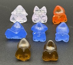 Lot 8 Jelly Classic Crazy Bones Aliens Europe Unpainted Damaged 1990s