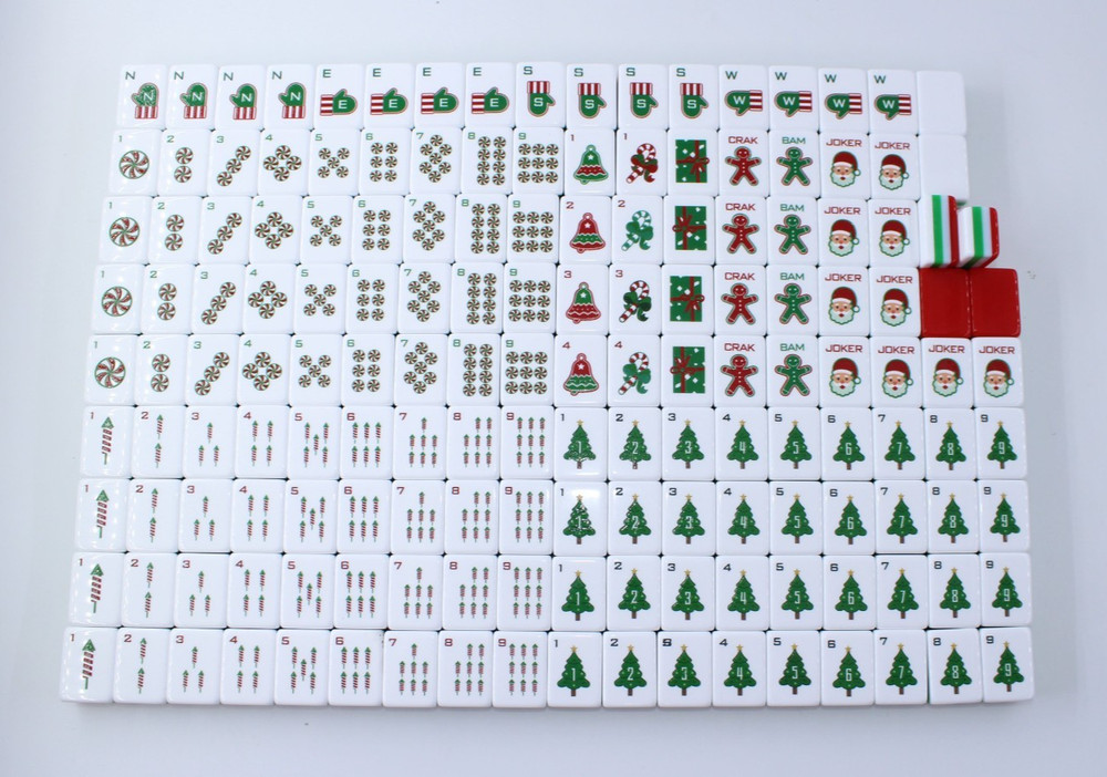 RED PUPPY 4 Layer Acrylic Mahjong Tiles – FULL American Set 160 Tiles US SELLER!