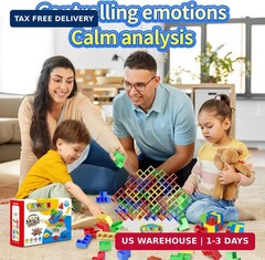 Ziogogco 48 Pcs Game Gifts, Balance Stacking Blocks Game，Perfect for Family, Par