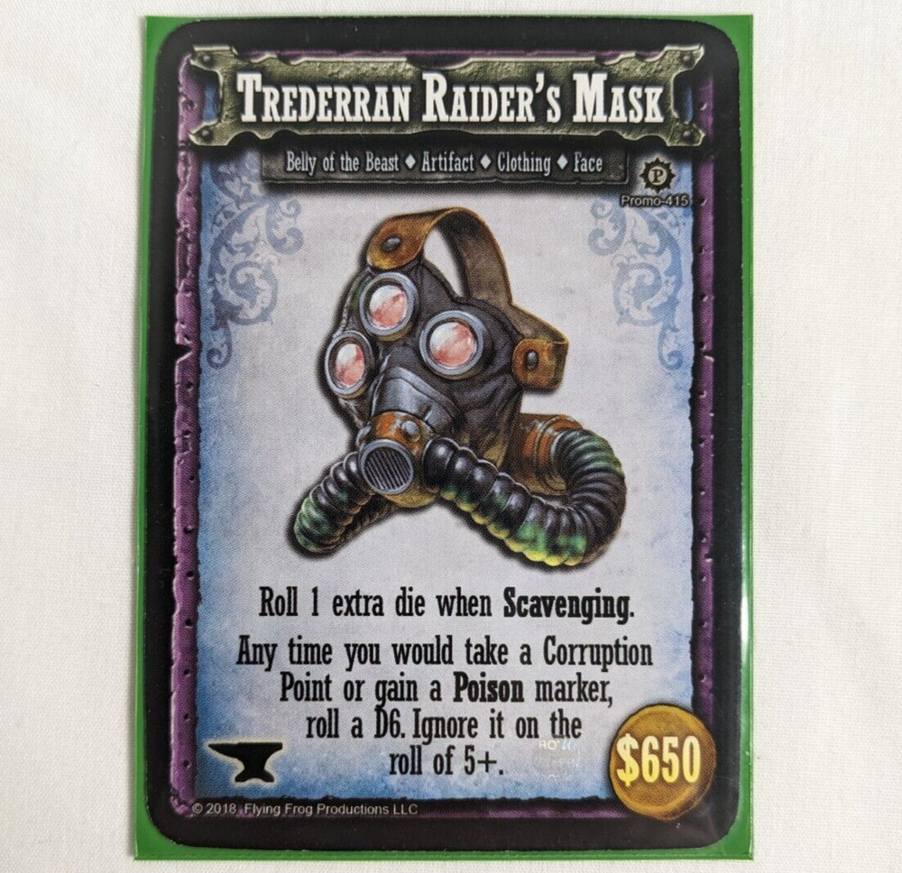 SHADOWS OF BRIMSTONE Board Game TREDERRAN RAIDER’S MASK PROMO 415 FFP