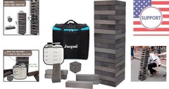 54-Block Tumble Tower Game with Canvas Bag – Ideal for Gatherings