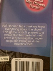 Cardinal Disney Hannah Montana Miley Cyrus Pop Star Card Game Ages 7+ New Sealed