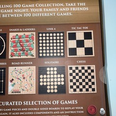 Classic Games Collection 100-Game Set – Board & Card Games for 1–8