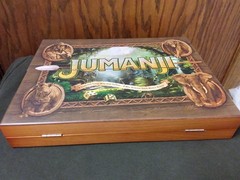 Jumanji the Game Real Wooden Box Edition of the Classic Adventure Board Game