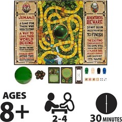 Jumanji the Game Real Wooden Box Edition of the Classic Adventure Board Game
