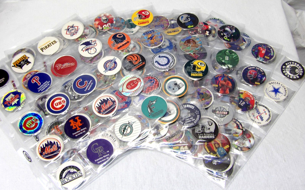 Pogs!• Sports Themed!• 280 Wrapped/Sleeved Pogs!• NFL• NBA• MLB• NHL• FIFA•
