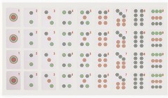 Set of 180 American Mahjong Tile Decal Stickers Complete Set Quality Decal New