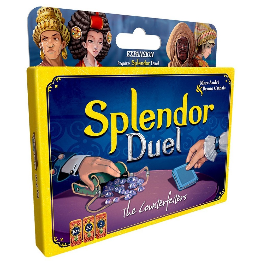 The Counterfeiters Expansion Splendor Duel Game for 2 Players Space Cowboys Card