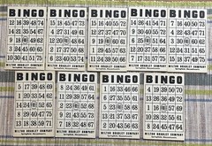 46 Vintage Milton Bradley Co Cardboard Bingo Cards for Replacements & Crafts