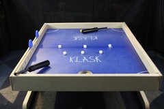 KLASK Magnetic Tabletop Board Game Wood Party Skill Game Extra Magnets Case Box