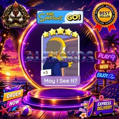 May I See It? ⭐Monopoly Go Sticker MOGO The Simpsons Go! Stickers 🌟FastDelivery
