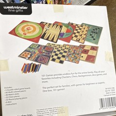 Westminster 101 Games Board Game Set Double-Sided Boards 7+ MPN 10502