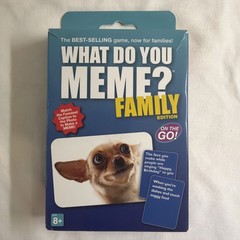 What Do You Meme? Family Edition On The Go! Card Game Ages 8+ 3 to 20 Players