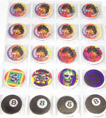 Pogs!• 360 Wrapped/Sleeved & 10 Slammers!• Holographic/Neon Themed!• See Pics!