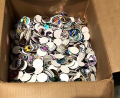145 POGS MILK CAPS COFFIN CONTAINER FOIL CARS ANIMALS Random Lot VINTAGE 90s