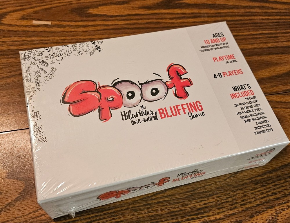 SPOOF The Hilarious One Word Bluffing Game, Factory Sealed NEW