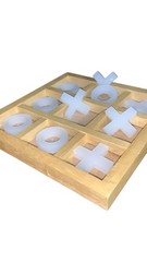 Tic Tac Toe Game Wooden Board Game Table Toy Brand New