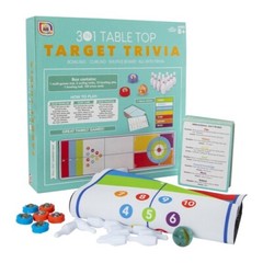 3-in-1 target trivia board game, Holiday Gift Idea.