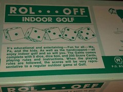 NEW 1975 ROL…OFF Indoor Golf Dice Game- FUN FOR ALL AGES!