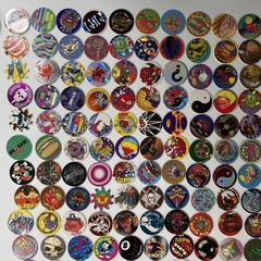 90 ’s POG Collection – Lot of 350-400 POGs & Slammers Iron Man Michael Jordan