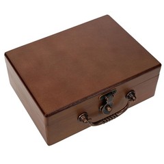 WE Games Board Game with Dice, 9 Numbers, in Walnut Stain Wooden Box, 8.75 in