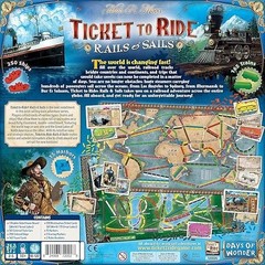 Ticket to Ride Rails and Sails Board Game Strategy 2-5 Players Ages 10+ 90 Min