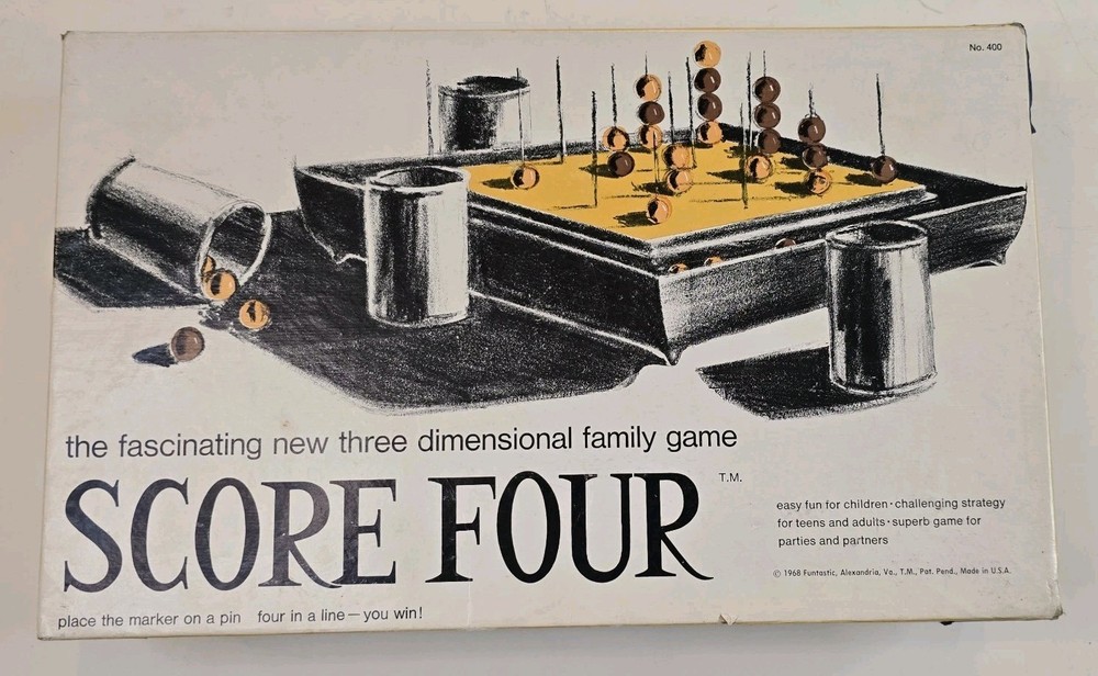 VINTAGE Score Four Lakeside 1971 Four in a Row Board Game