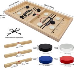 XL Fast Sling Puck Wooden Tabletop Hockey Game