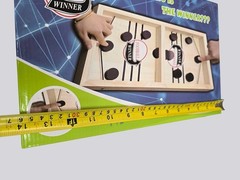 Foosball Winner Wooden Fast Sling Puck Game Compact Size For 2 Players Ages 6+