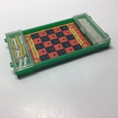 Vintage King Checkers Travel Game Complete With Instructions 5.5” X 3”.