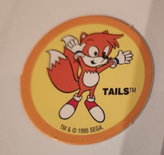 1995 SEGA Sonic The Hedgehog Pogs TAILS Number 6 Need for your Collection?