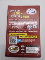 Oh Crud Card & Dice Game for 2 to 6 Players Strategy Card Game Fun