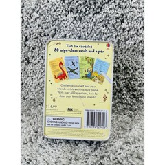 Usborne Quiz Tin Flash Card Game Children Kids Trivia Flash Toys And Games