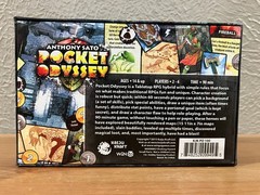 POCKET ODYSSEY Board Game Light RPG, Anthony Sato, Kaiju Kraft, COMPLETE