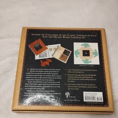 Tangram Master Ultimate Wooden Puzzle Challenge Sterling, 4 sets wood tabs &tray