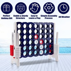 Jumbo 4-to-Score 4 in A Row Giant Game Set Indoor Outdoor Adults Kids Family Fun
