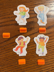 Vintage 1999 Chutes & Ladders Game ~ Replacements (4 Movers/5 Stands)