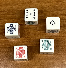 Vintage Poker Dice Game Set – Very Nice – Never Used