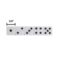 WE Games 4 Plastic Dice Cups, 20 Dice, Instructions for Liar’s Dice and 10 Games