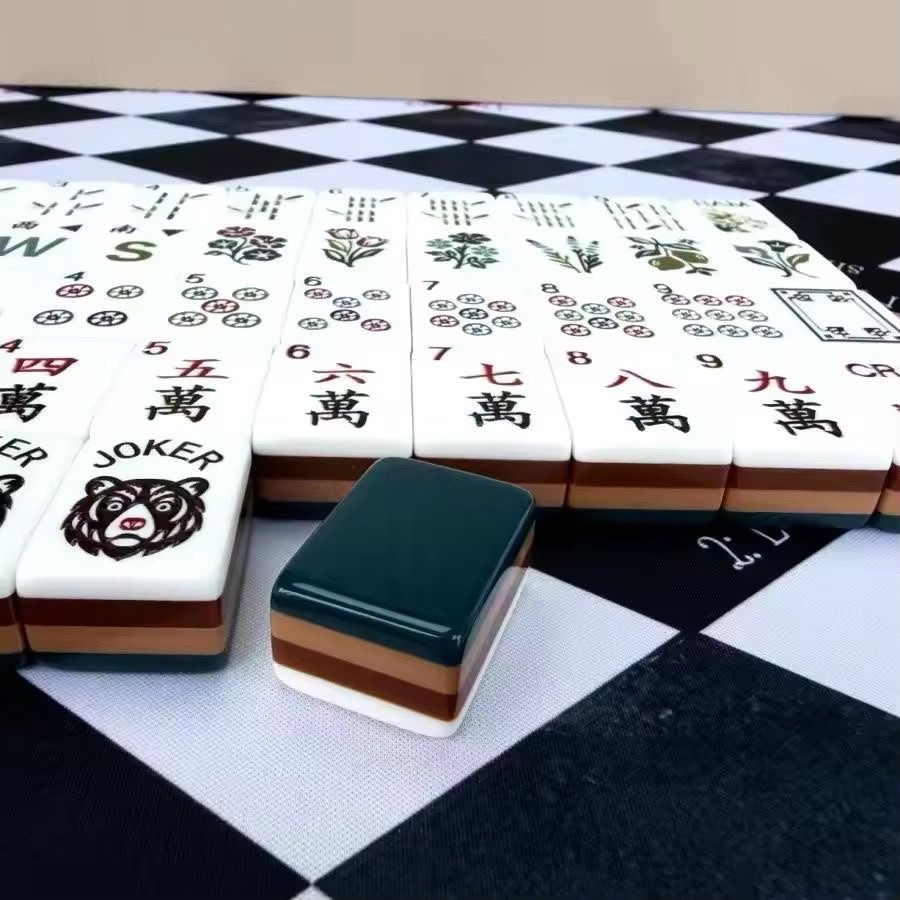 Lyla Inspired 4-Layer Teal Back American Mahjong Tiles
