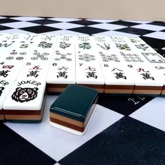 Lyla Inspired 4-Layer Teal Back American Mahjong Tiles