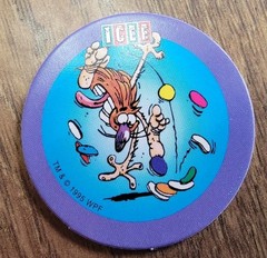 Vintage 1995 WPF ICEE Pogs Full Set Of 4 (Pogs) 1-4 Plus Free Gift!