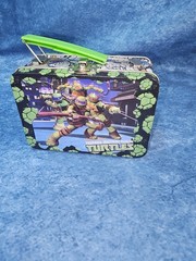 Teenage Mutant Ninja Turtles 5.5″x3.5″ 3D Metal Lunch Box empty NO pieces