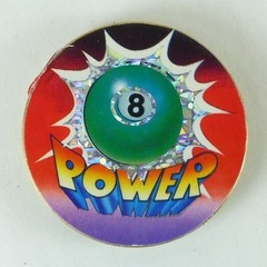 1/4″ Thick 2.5oz Heavy Brass Double Sided Pogs Slammer Poison 8 Ball Power