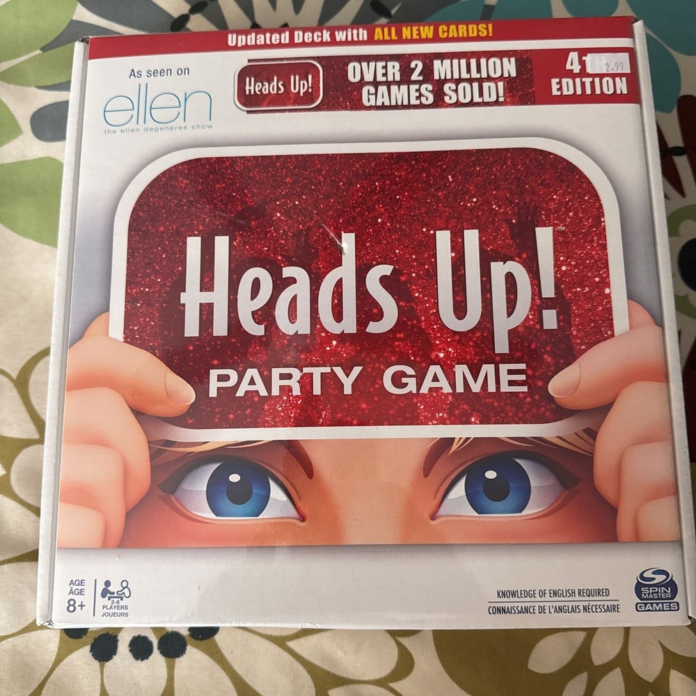 Spin Master Games, Head’s Up. 4th Edition, Board Games