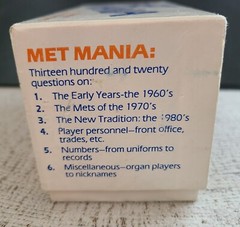 1985 Target Met Mania Die Hard Met Edition Trivia Game