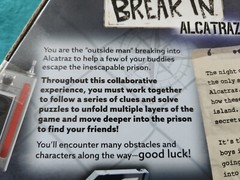 Brand new! Play monster Break In Alcatraz Escape Game 1-6 players 10+
