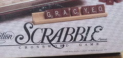 Milton Bradley Scrabble 4034 Rotating Game Board Deluxe Edition 1989